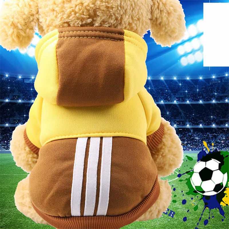 Autumn/Winter Pet Clothes Cotton Sportswear Cute Cartoon Pattern Dog Costumes Clothes for Small and Medium Dog Pets Supplies