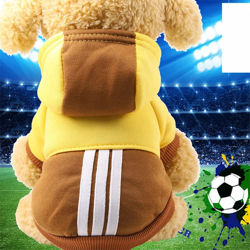 Autumn/Winter Pet Clothes Cotton Sportswear Cute Cartoon Pattern Dog Costumes Clothes for Small and Medium Dog Pets Supplies